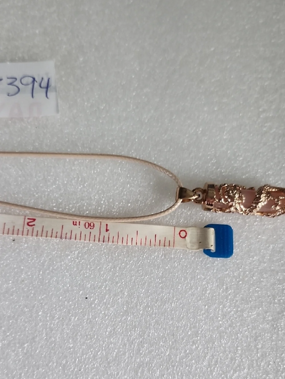 Hand Crafted Rose Gold Dragon Pendant Necklace with Blush Stone